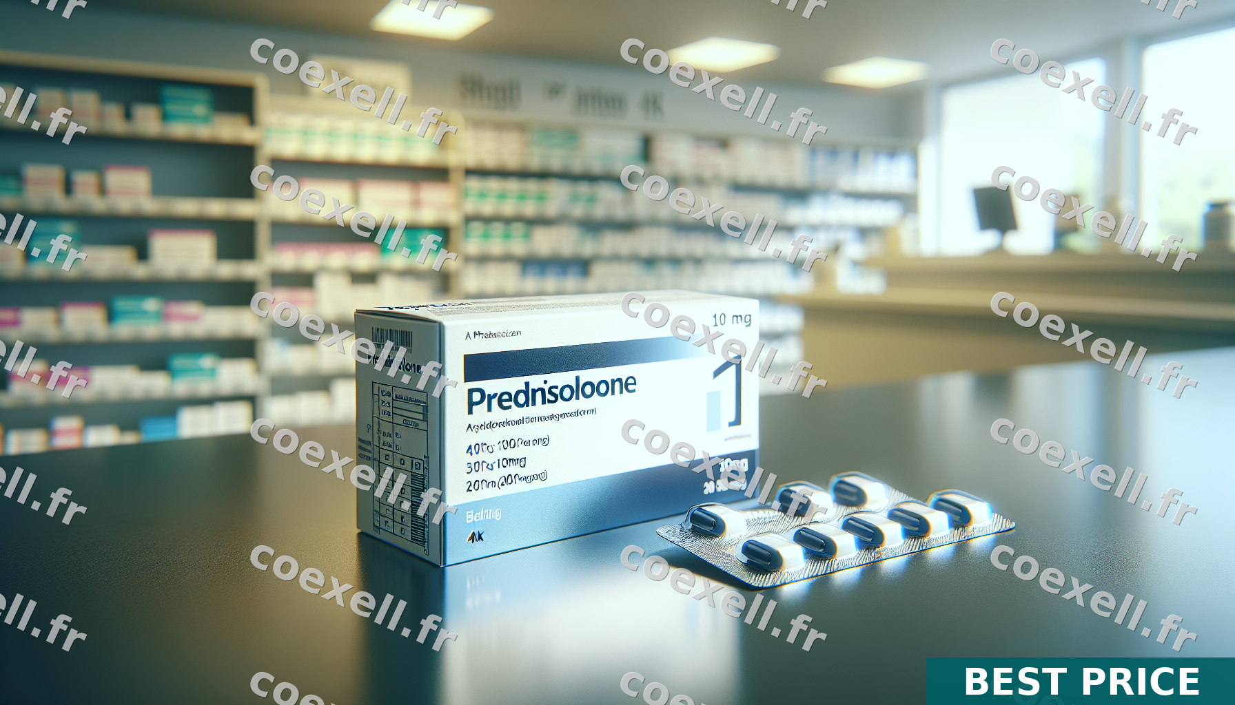 Obtenez Prednisolone 40mg — en France — (Prednisolone) — dès 0,42€ — livré chez vous sous 72h